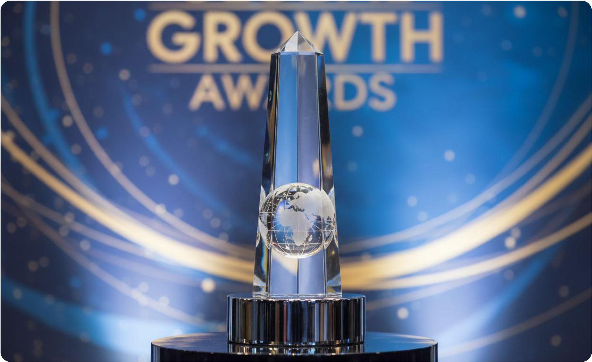 Global Growth Award trophy